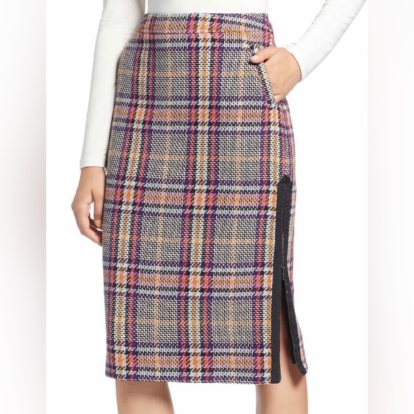 Halogen Dresses & Skirts - Halogen Multicolor Plaid Pencil Skirt
